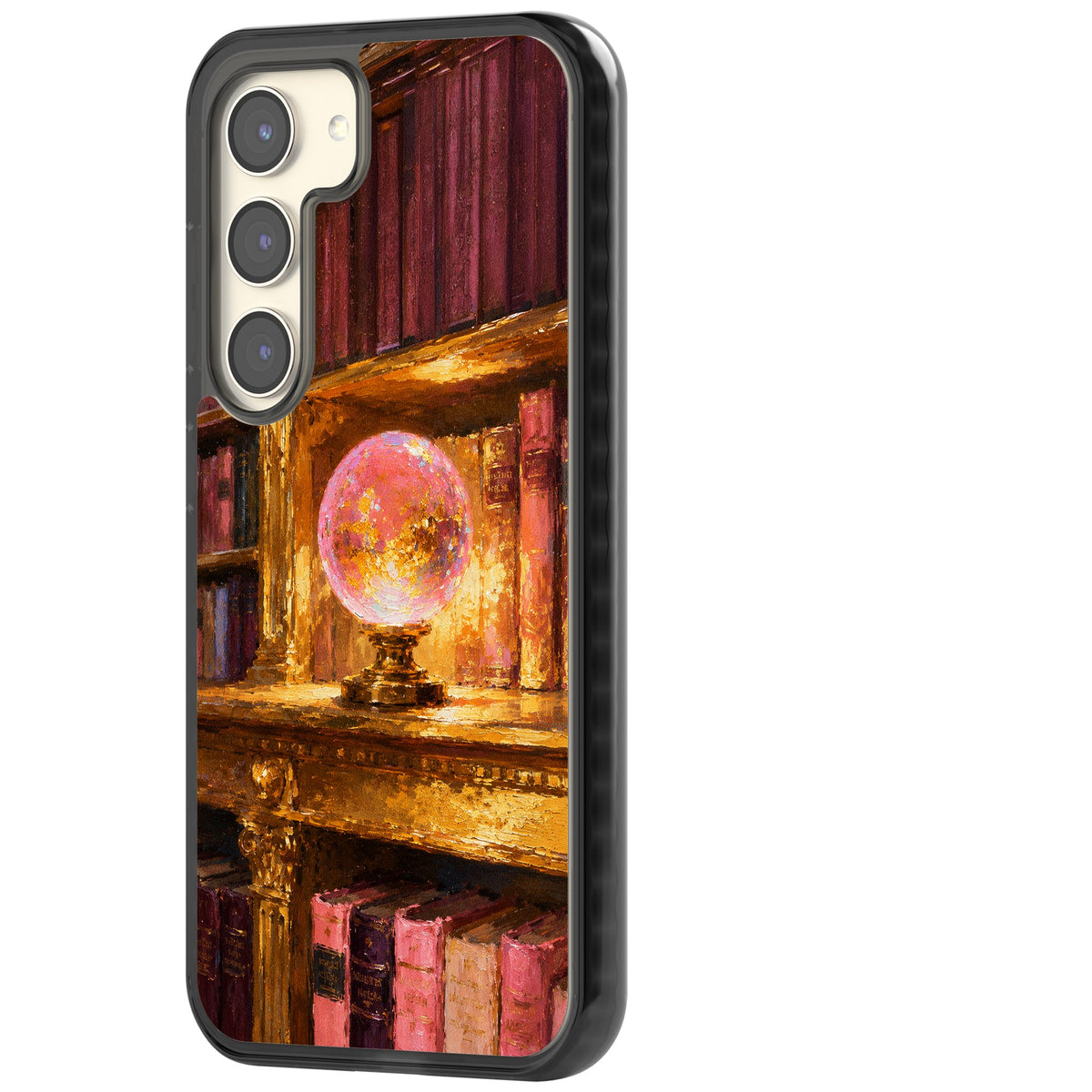 Gilded Library Samsung S22 / Samsung S22 Plus / Samsung S23 / Samsung S23 Plus / Samsung S24 / Samsung S24 Plus Impact Black Phone Case side