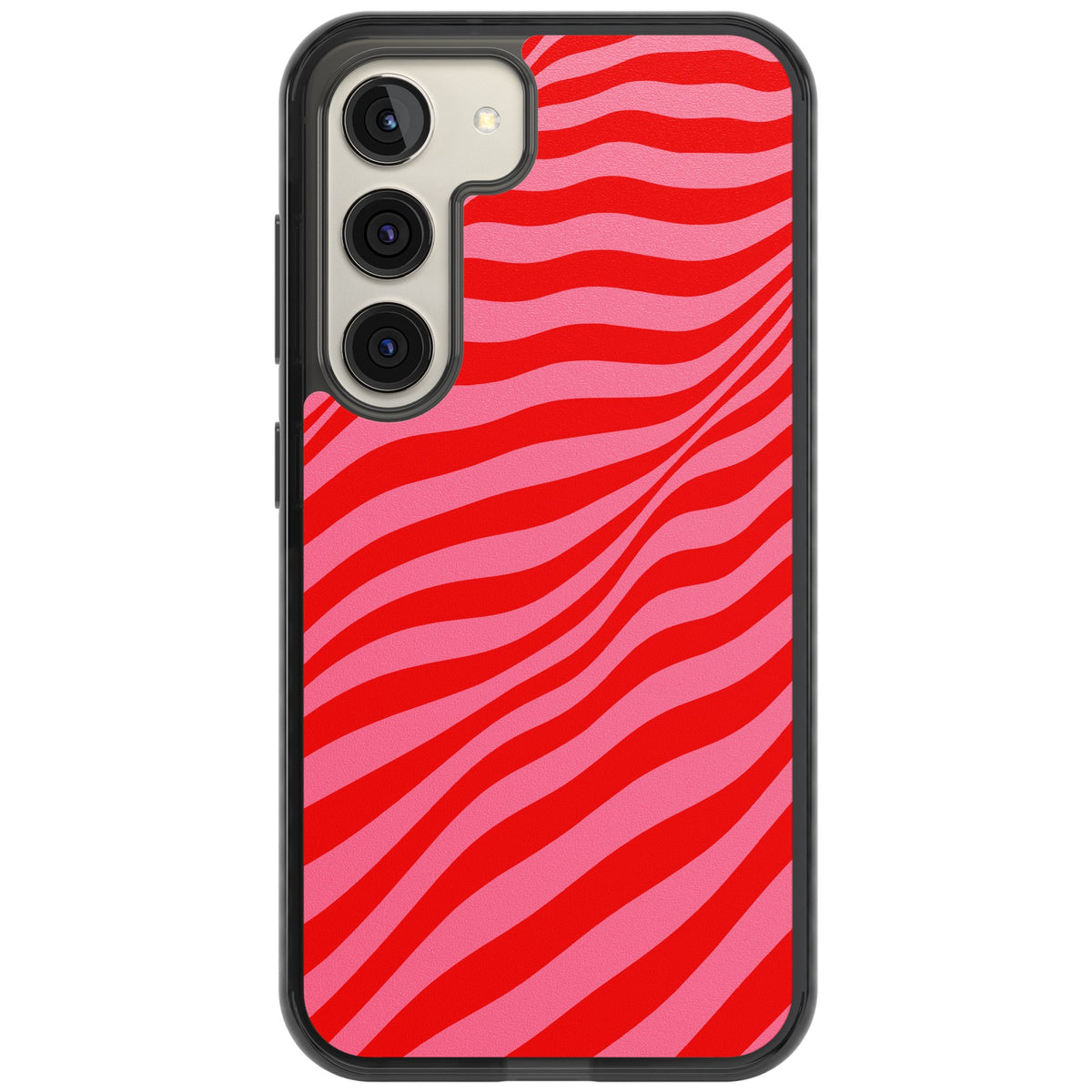 Raspberry Ripple Samsung S22 / Samsung S22 Plus / Samsung S23 / Samsung S23 Plus / Samsung S24 / Samsung S24 Plus Impact Black Phone Case front