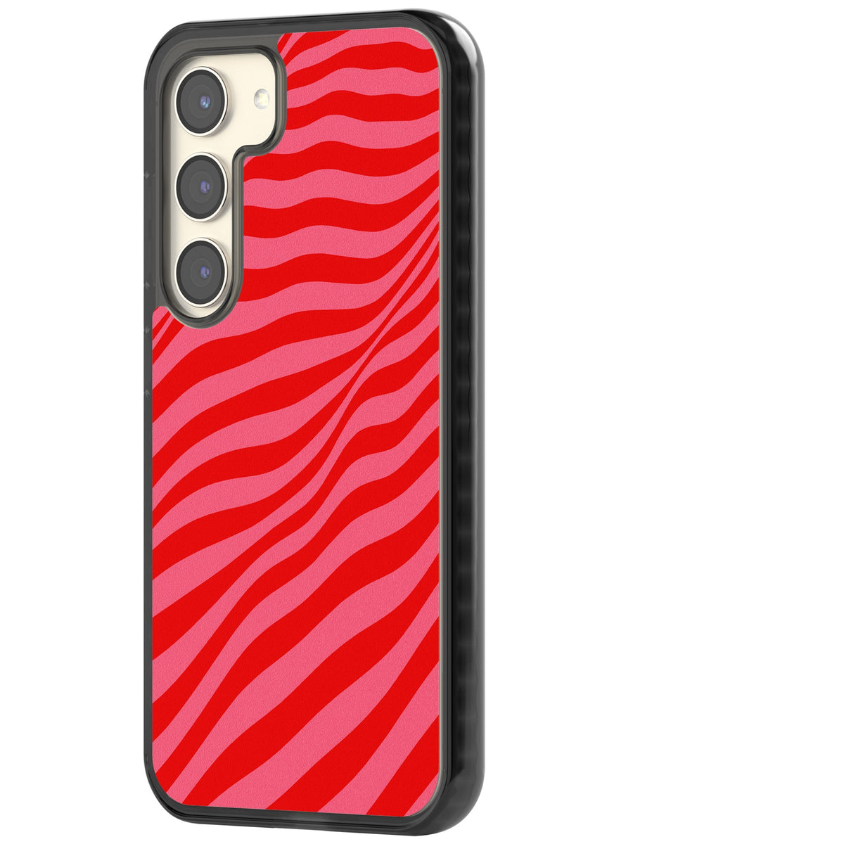 Raspberry Ripple Samsung S22 / Samsung S22 Plus / Samsung S23 / Samsung S23 Plus / Samsung S24 / Samsung S24 Plus Impact Black Phone Case side