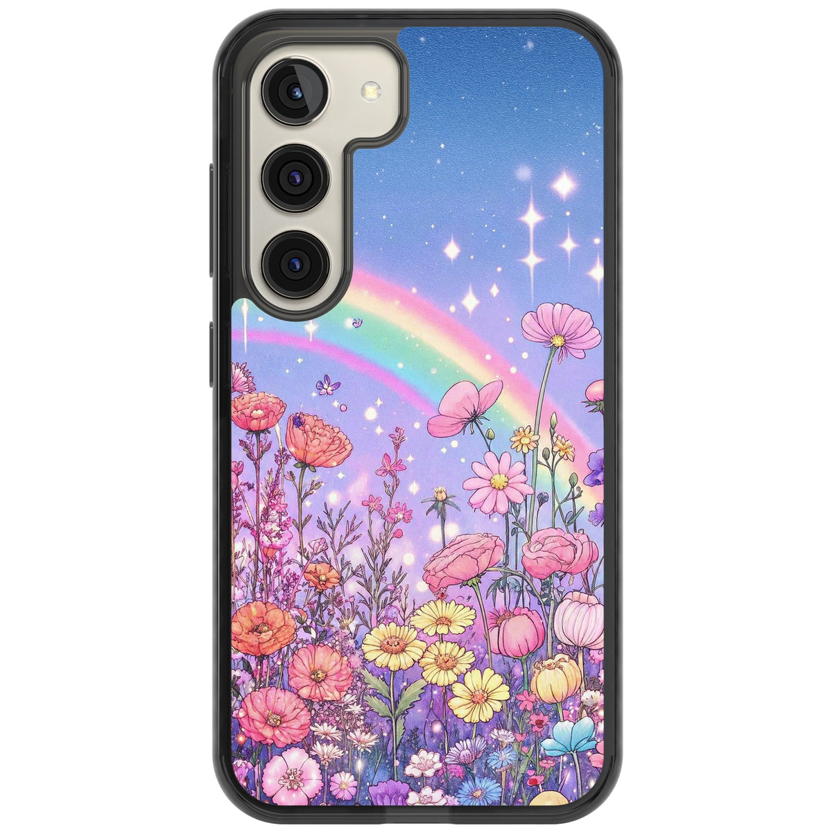 Magical Meadow Samsung S22 / Samsung S22 Plus / Samsung S23 / Samsung S23 Plus / Samsung S24 / Samsung S24 Plus Impact Black Phone Case front