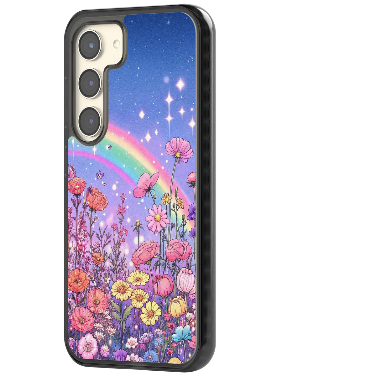 Magical Meadow Samsung S22 / Samsung S22 Plus / Samsung S23 / Samsung S23 Plus / Samsung S24 / Samsung S24 Plus Impact Black Phone Case side