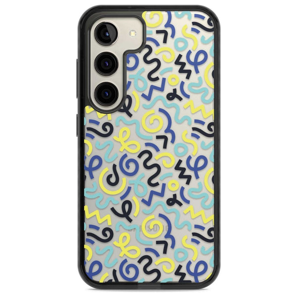 Blue & Yellow Memphis Retro