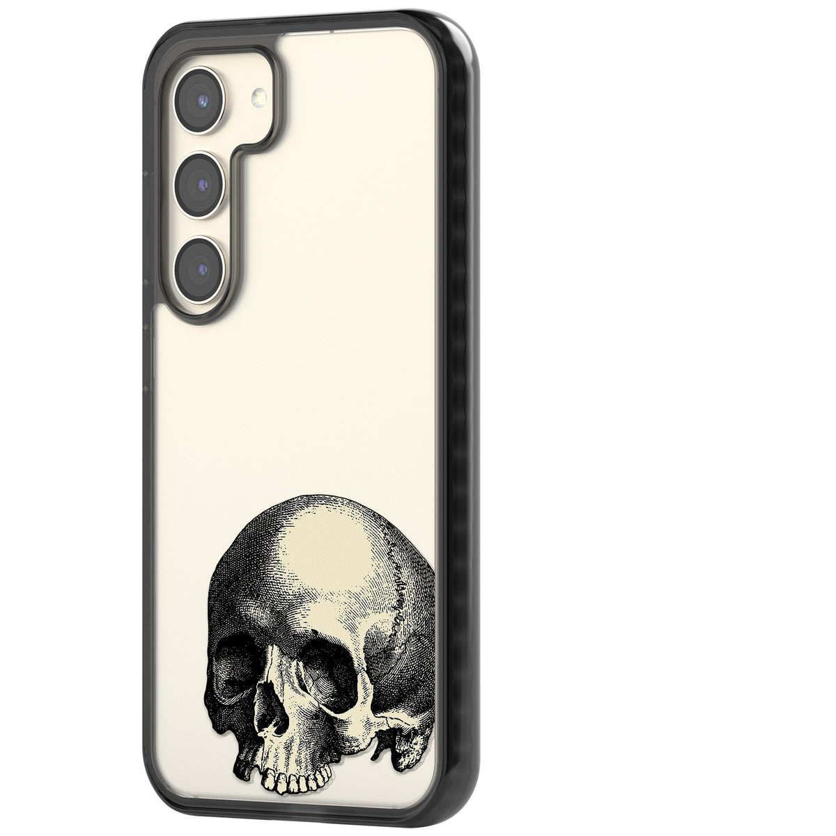 Memento Mori Samsung S22 / Samsung S22 Plus / Samsung S23 / Samsung S23 Plus / Samsung S24 / Samsung S24 Plus Impact Black Phone Case side