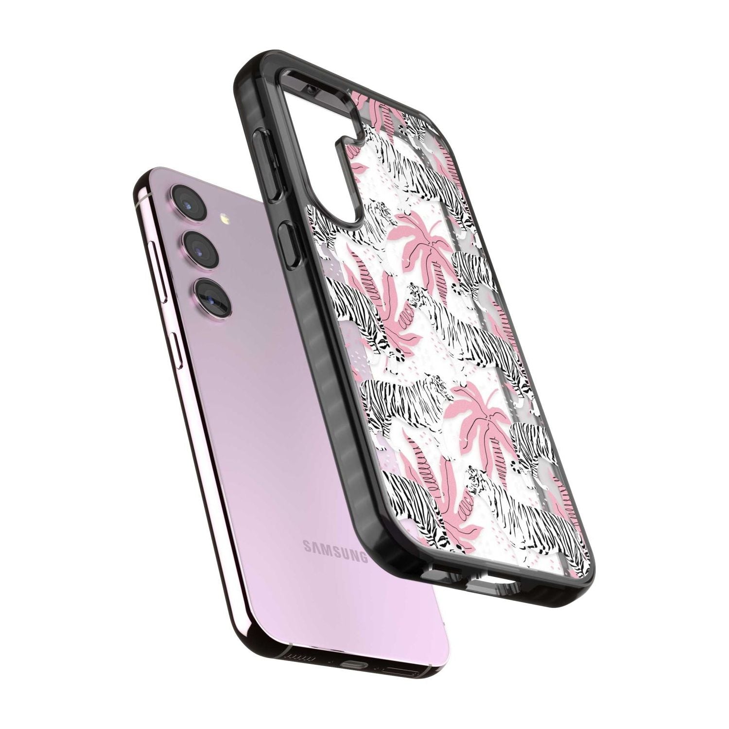 Pink & White Tropical Tigers