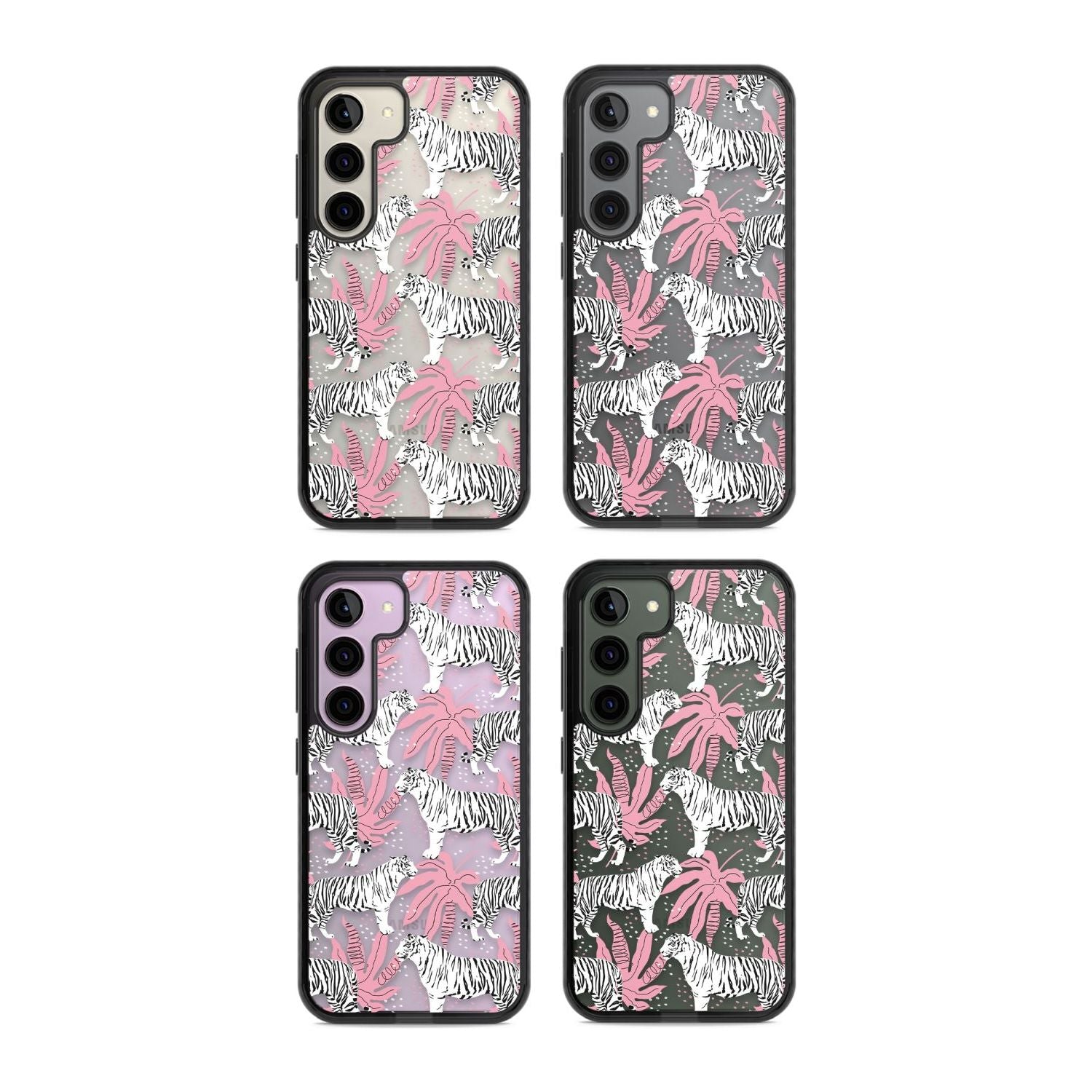 Pink & White Tropical Tigers