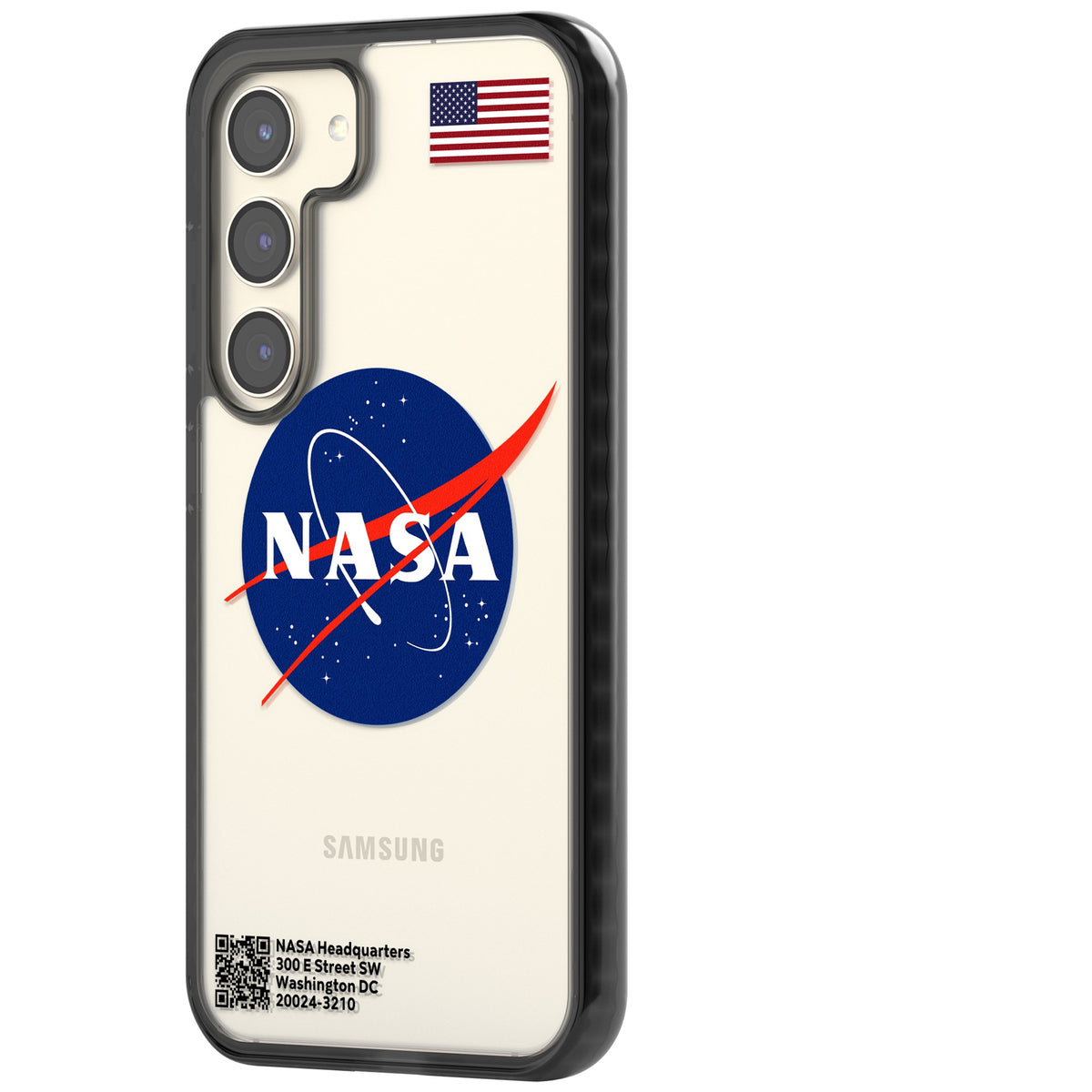 Nasa Meatball Samsung S22 / Samsung S22 Plus / Samsung S23 / Samsung S23 Plus / Samsung S24 / Samsung S24 Plus Impact Black Phone Case side