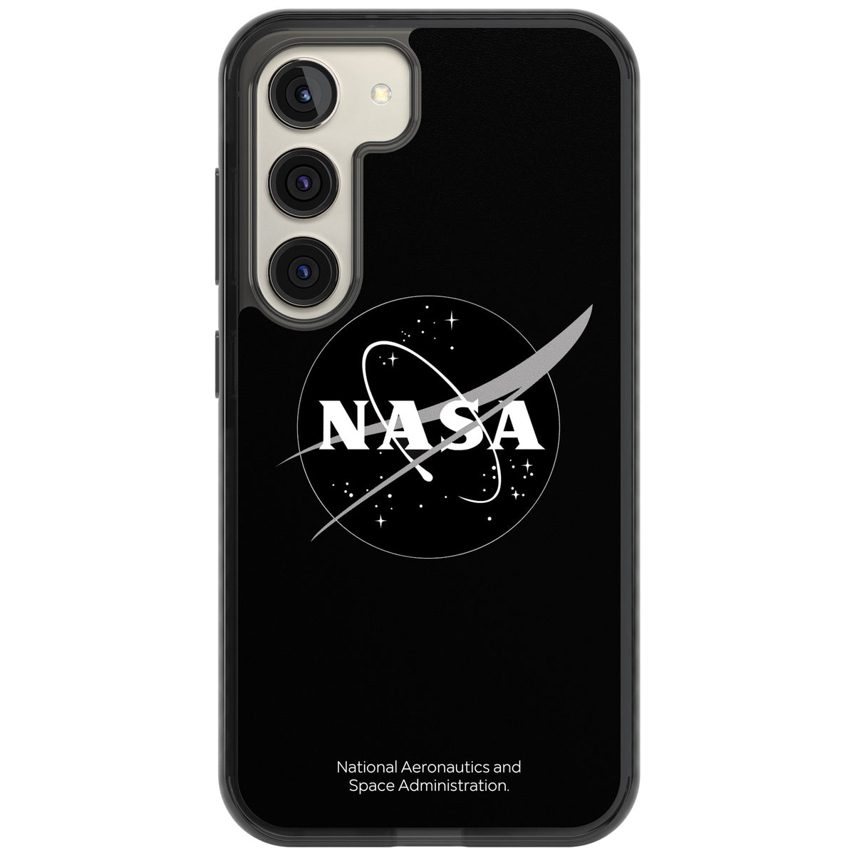 Dark Nasa Meatball Samsung S22 / Samsung S22 Plus / Samsung S23 / Samsung S23 Plus / Samsung S24 / Samsung S24 Plus Impact Black Phone Case front