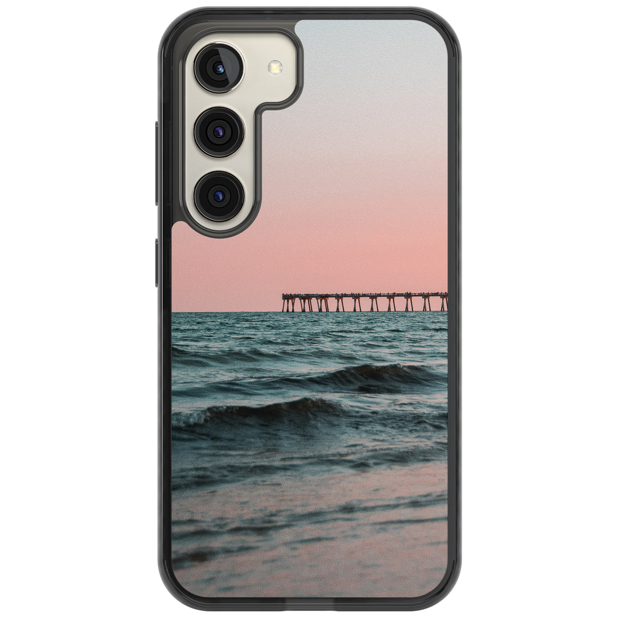 Sunset Pier Samsung S22 / Samsung S22 Plus / Samsung S23 / Samsung S23 Plus / Samsung S24 / Samsung S24 Plus Impact Black Phone Case front