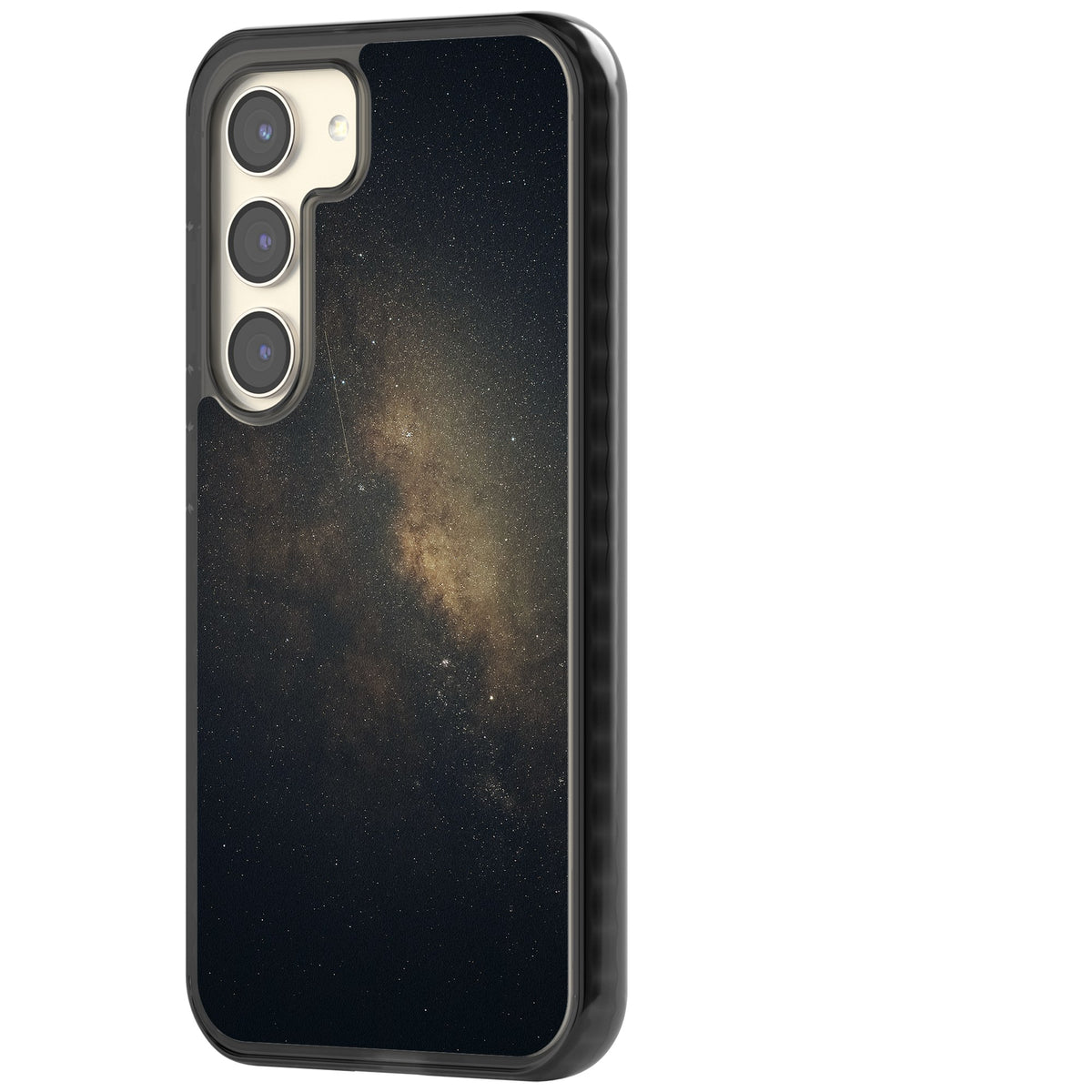 Cosmic Night Sky Samsung S22 / Samsung S22 Plus / Samsung S23 / Samsung S23 Plus / Samsung S24 / Samsung S24 Plus Impact Black Phone Case side