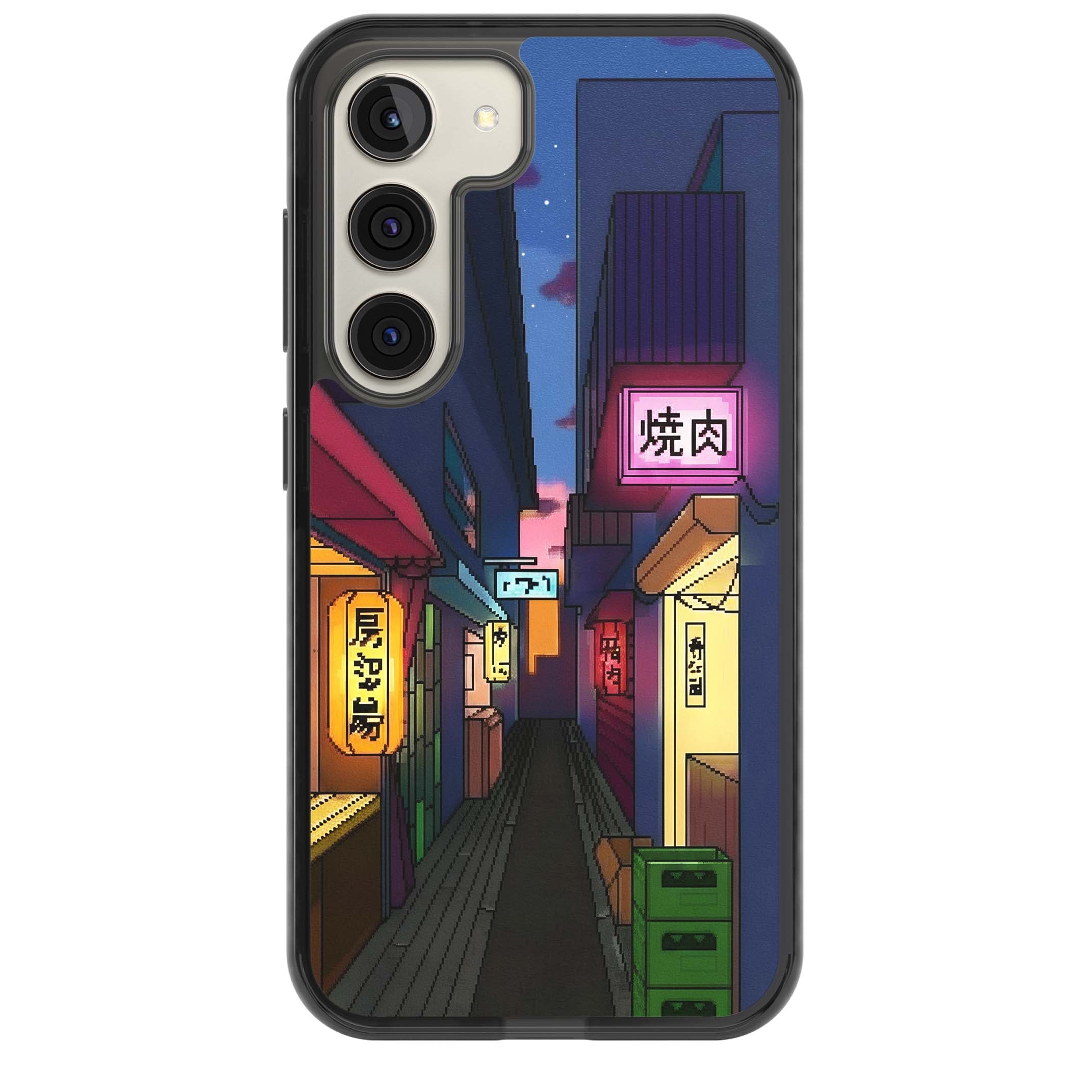 Nights In The Yokocho for him iPhone case | Black Impact case for Samsung Galaxy S24, Samsung Galaxy S23, Samsung Galaxy S22