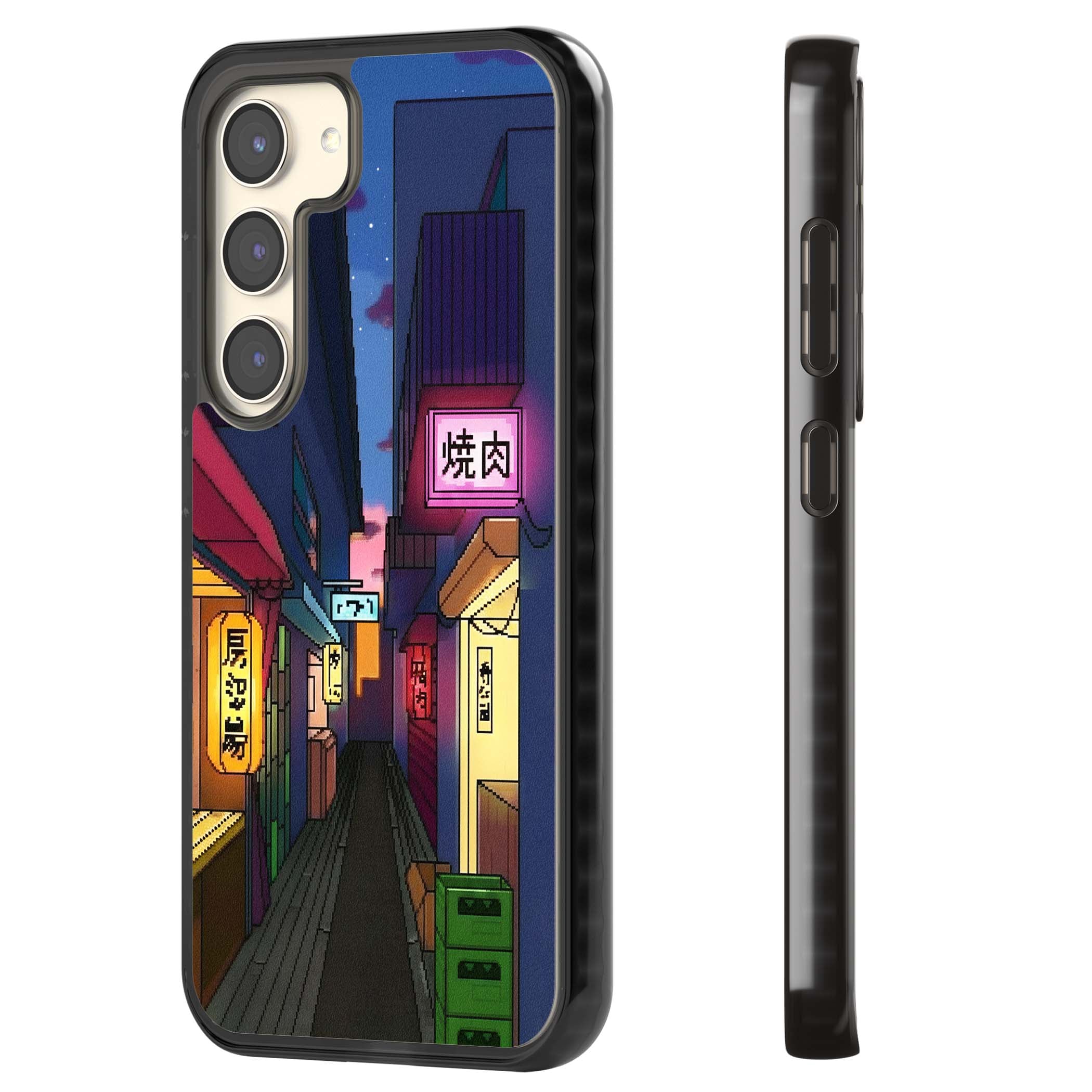 Nights In The Yokocho for him iPhone case | Black Impact case for Samsung Galaxy S24, Samsung Galaxy S23, Samsung Galaxy S22
