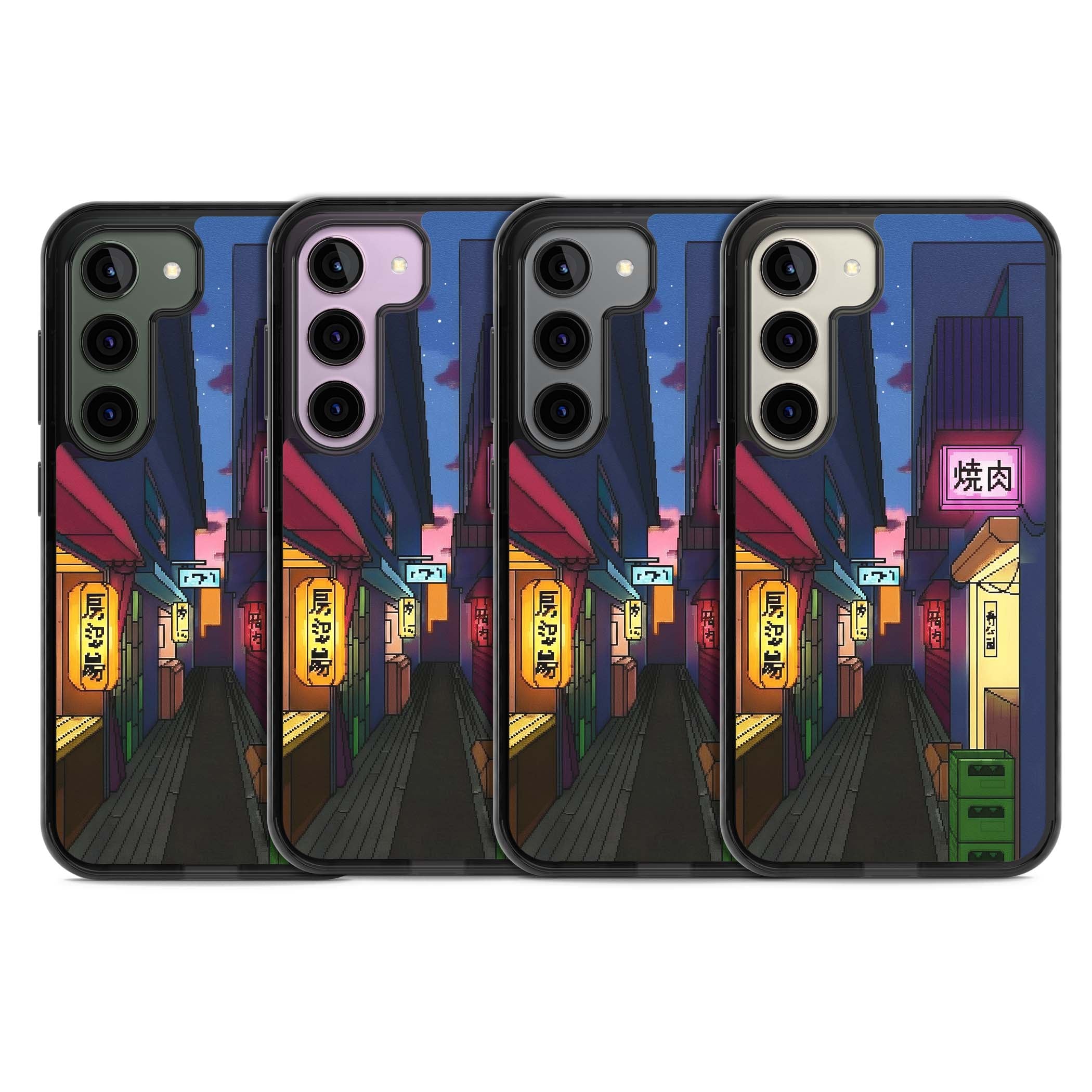 Nights In The Yokocho for him iPhone case | Black Impact case for Samsung Galaxy S24, Samsung Galaxy S23, Samsung Galaxy S22