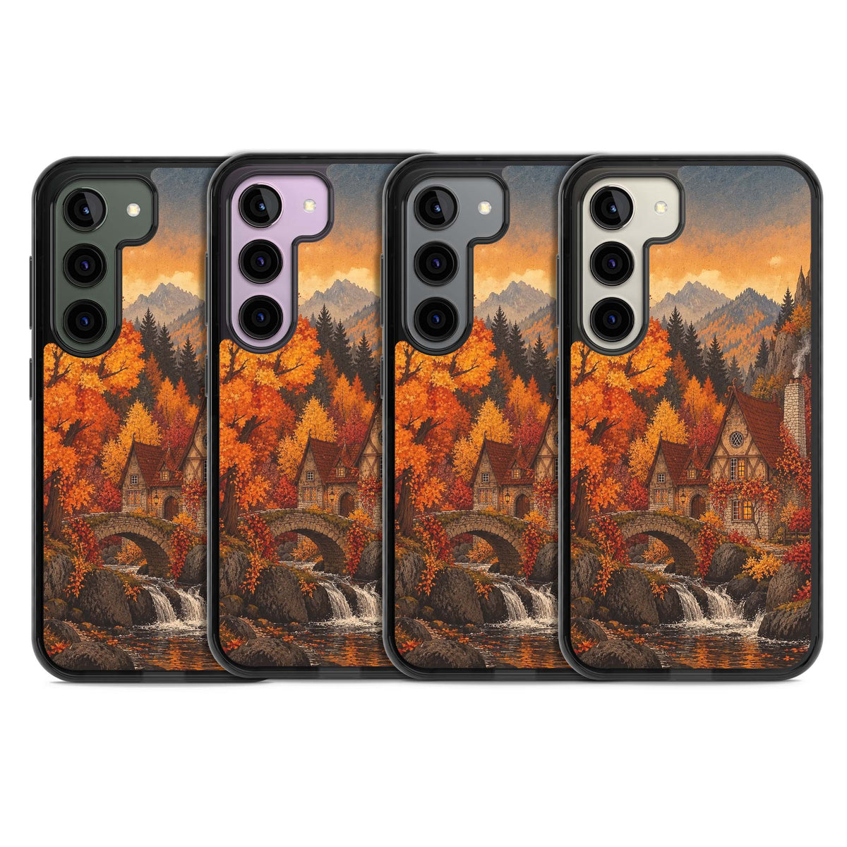 Auburn Cottage iPhone case | Black Impact case for Samsung Galaxy S24, Samsung Galaxy S23, Samsung Galaxy S22