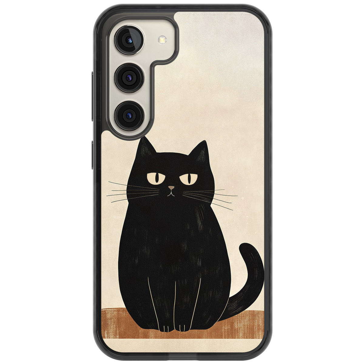 Sassy Black Cat Samsung S22 / Samsung S22 Plus / Samsung S23 / Samsung S23 Plus / Samsung S24 / Samsung S24 Plus Impact Black Phone Case front