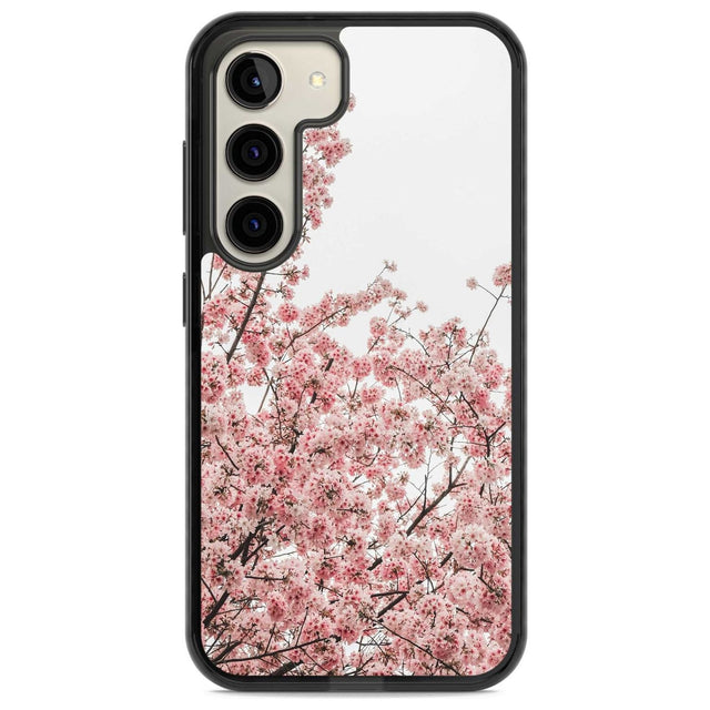Cherry Blossoms - Real Floral Photographs Phone Case Samsung S22 / Black Impact Case,Samsung S23 / Black Impact Case Blanc Space
