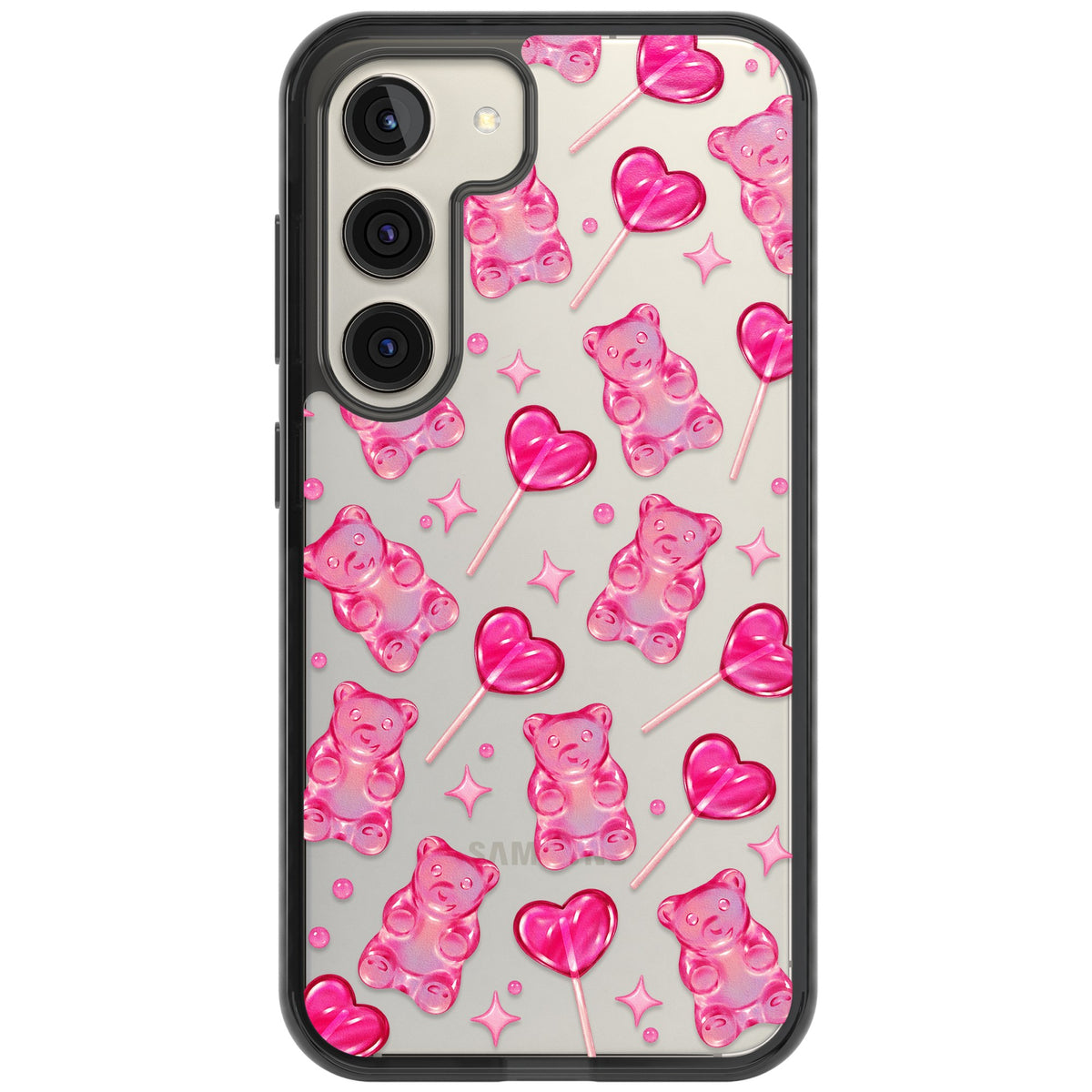 Pink Sugar Samsung S22 / Samsung S22 Plus / Samsung S23 / Samsung S23 Plus / Samsung S24 / Samsung S24 Plus Impact Black Phone Case front