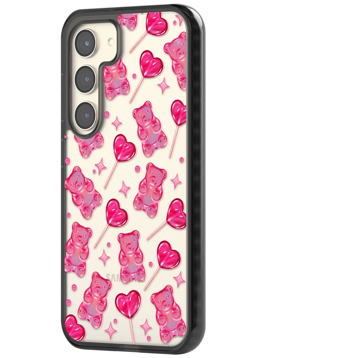 Pink Sugar Samsung S22 / Samsung S22 Plus / Samsung S23 / Samsung S23 Plus / Samsung S24 / Samsung S24 Plus Impact Black Phone Case side