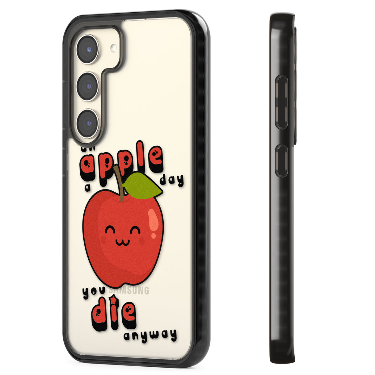 An Apple a Day Impact Phone Case for Samsung Galaxy S24, Samsung Galaxy S23, Samsung Galaxy S22