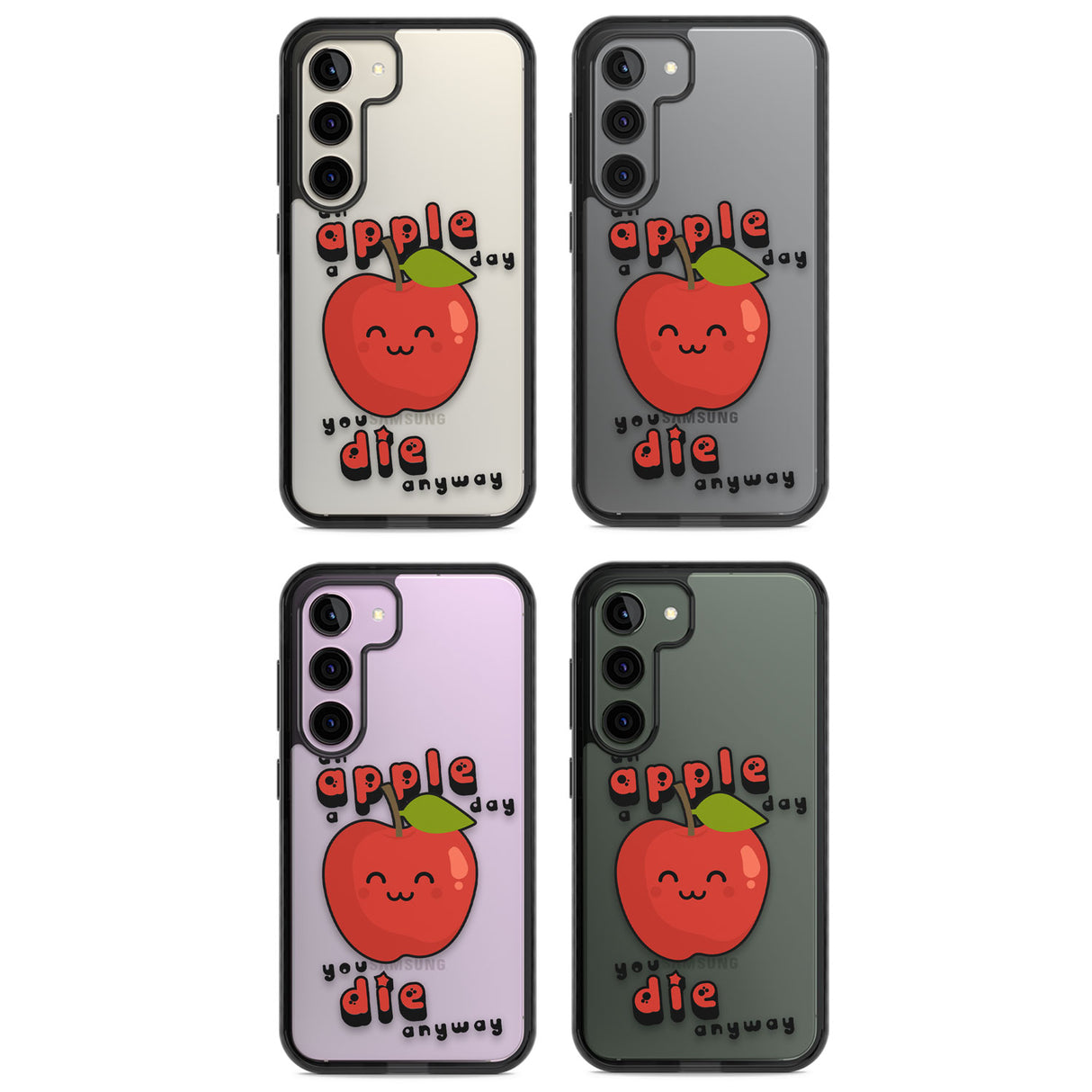 An Apple a Day Impact Phone Case for Samsung Galaxy S24, Samsung Galaxy S23, Samsung Galaxy S22