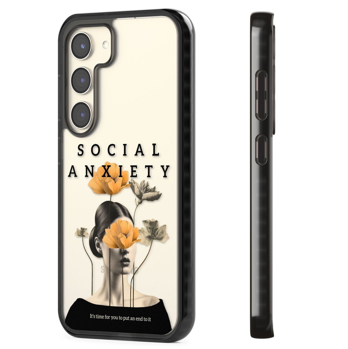 Social Anxiety Impact Phone Case for Samsung Galaxy S24, Samsung Galaxy S23, Samsung Galaxy S22