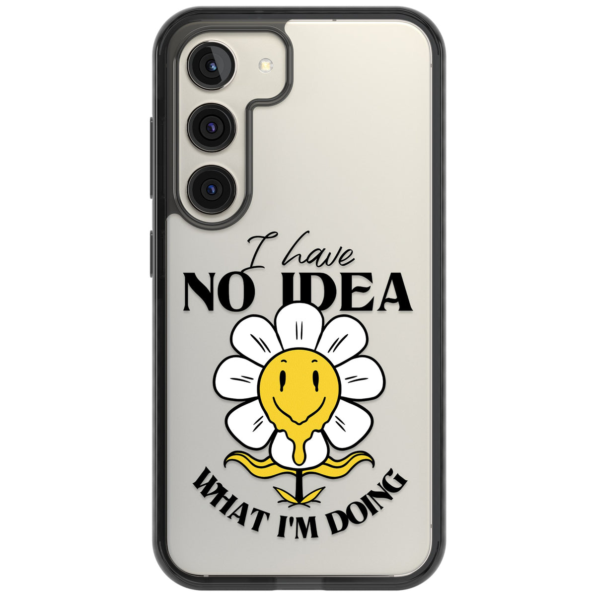 No Idea Samsung S22 / Samsung S22 Plus / Samsung S23 / Samsung S23 Plus / Samsung S24 / Samsung S24 Plus Impact Black Phone Case front