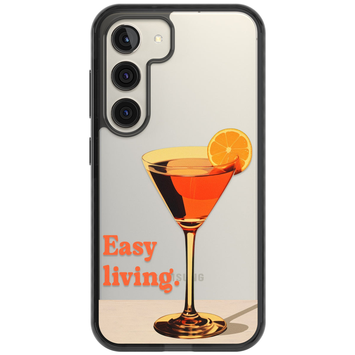 Easy Living Samsung S22 / Samsung S22 Plus / Samsung S23 / Samsung S23 Plus / Samsung S24 / Samsung S24 Plus Impact Black Phone Case front