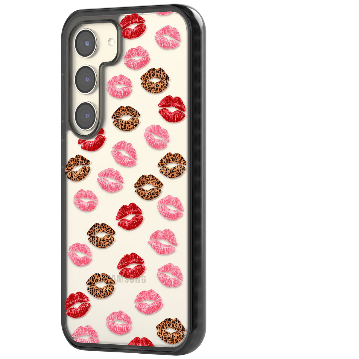Wild Kisses Samsung S22 / Samsung S22 Plus / Samsung S23 / Samsung S23 Plus / Samsung S24 / Samsung S24 Plus Impact Black Phone Case side