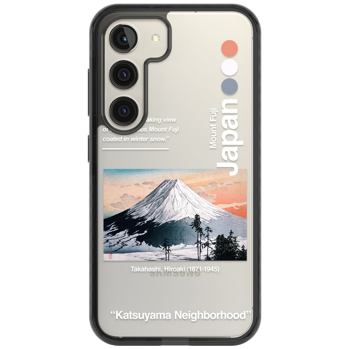 Katsuyama Neighborhood Samsung S22 / Samsung S22 Plus / Samsung S23 / Samsung S23 Plus / Samsung S24 / Samsung S24 Plus Impact Black Phone Case front