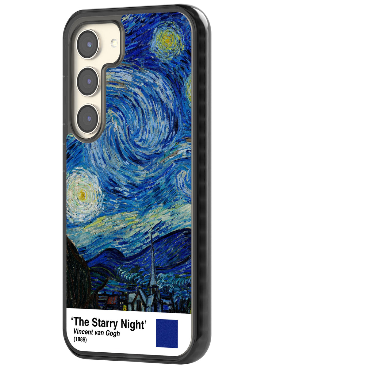 The Starry Night Samsung S22 / Samsung S22 Plus / Samsung S23 / Samsung S23 Plus / Samsung S24 / Samsung S24 Plus Impact Black Phone Case side