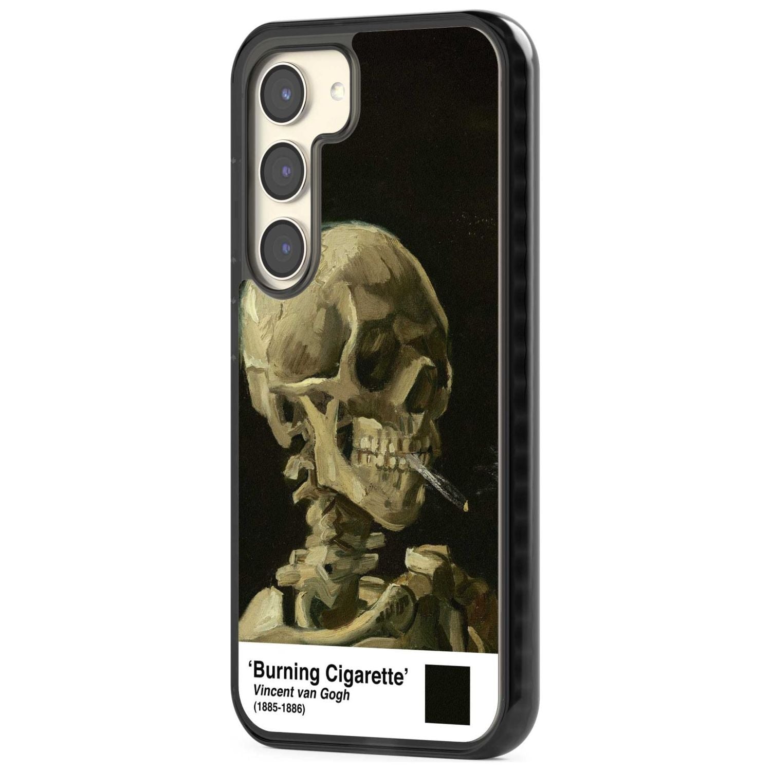 Skull Of A Skeleton With Burning Cigarette