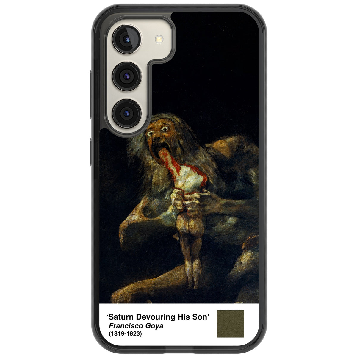 Saturn Devouring His Son Samsung S22 / Samsung S22 Plus / Samsung S23 / Samsung S23 Plus / Samsung S24 / Samsung S24 Plus Impact Black Phone Case front