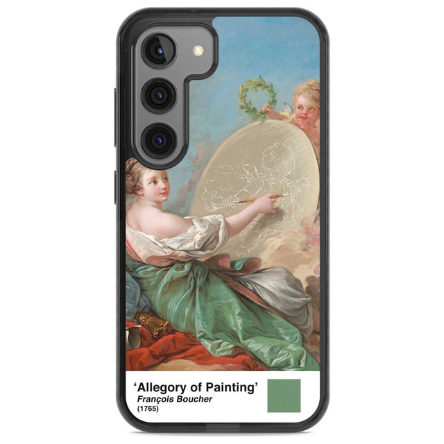 Allegory of Painting Phone Case Samsung S22 / Black Impact Case,Samsung S23 / Black Impact Case Blanc Space