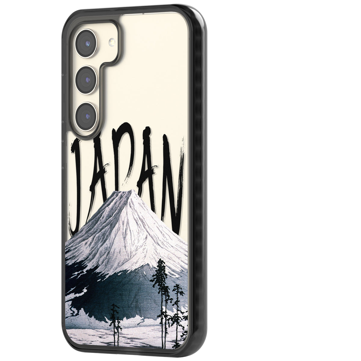 Mount Fuji Cutout Samsung S22 / Samsung S22 Plus / Samsung S23 / Samsung S23 Plus / Samsung S24 / Samsung S24 Plus Impact Black Phone Case side