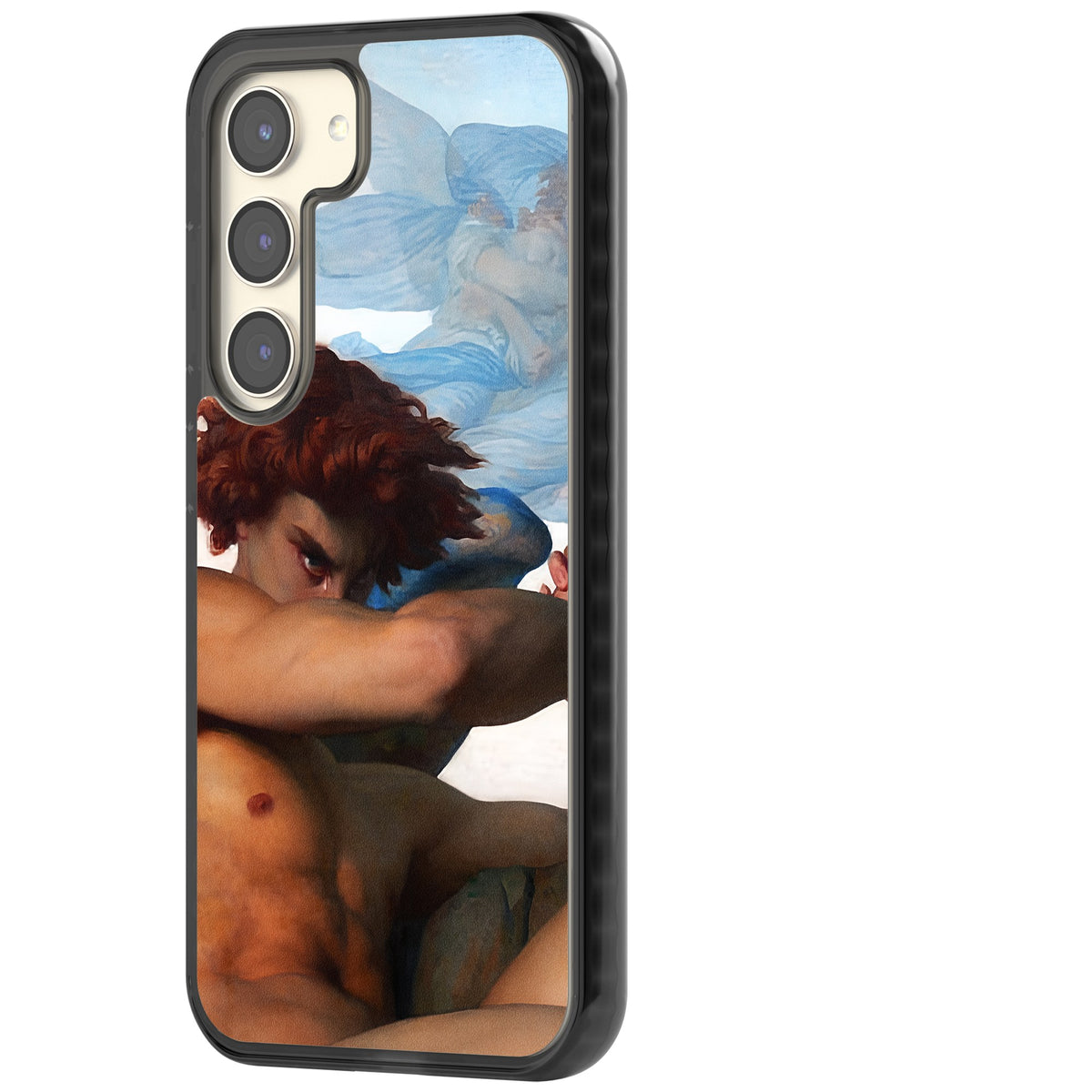 The Fallen Angel Samsung S22 / Samsung S22 Plus / Samsung S23 / Samsung S23 Plus / Samsung S24 / Samsung S24 Plus Impact Black Phone Case side