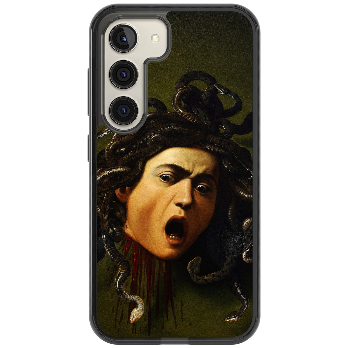 Head of Medusa Samsung S22 / Samsung S22 Plus / Samsung S23 / Samsung S23 Plus / Samsung S24 / Samsung S24 Plus Impact Black Phone Case front