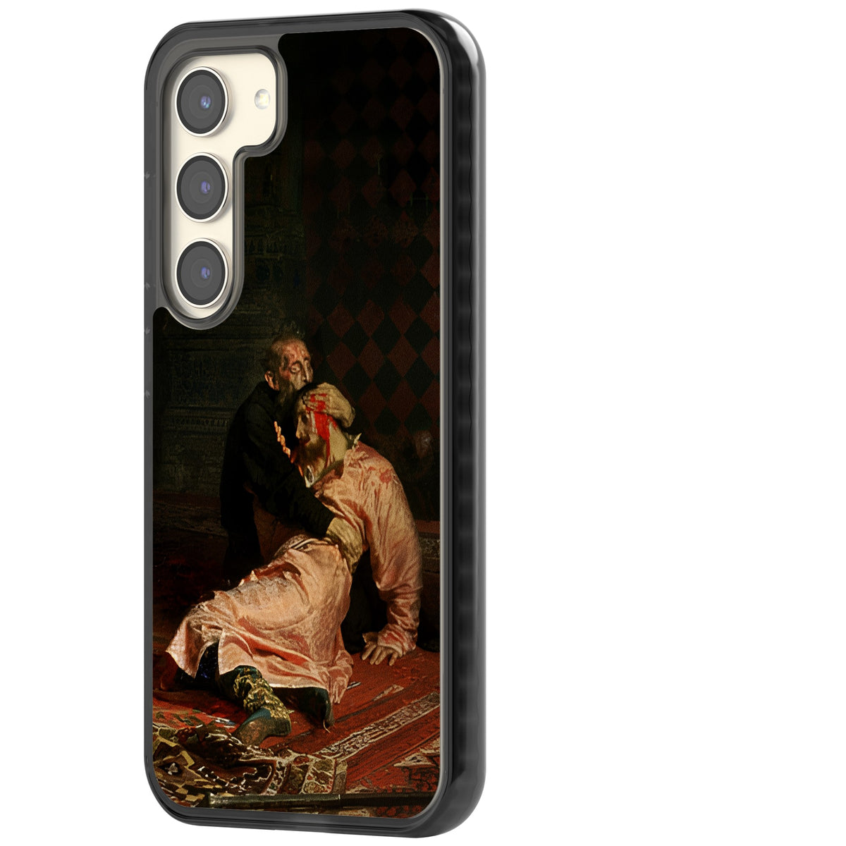 Ivan The Terrible & His Son Samsung S22 / Samsung S22 Plus / Samsung S23 / Samsung S23 Plus / Samsung S24 / Samsung S24 Plus Impact Black Phone Case side