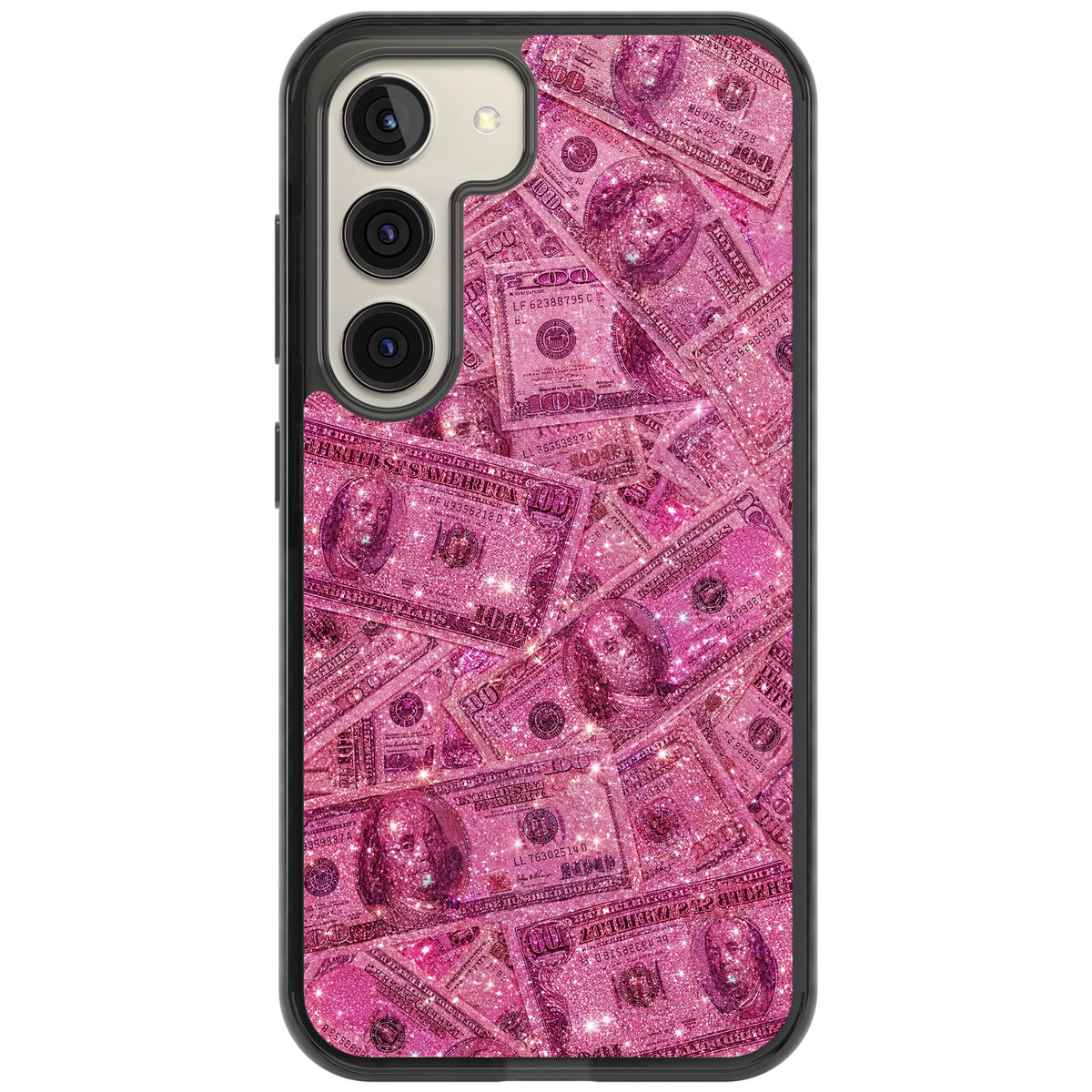 Glamorous Samsung S22 / Samsung S22 Plus / Samsung S23 / Samsung S23 Plus / Samsung S24 / Samsung S24 Plus Impact Black Phone Case front
