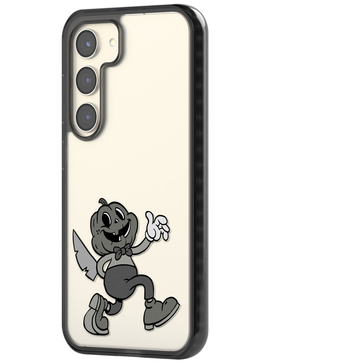 Jack O' Slasher Samsung S22 / Samsung S22 Plus / Samsung S23 / Samsung S23 Plus / Samsung S24 / Samsung S24 Plus Impact Black Phone Case side