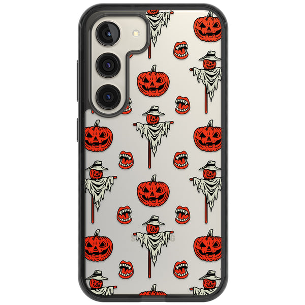 Retro Red Pumpkins & Scarecrows