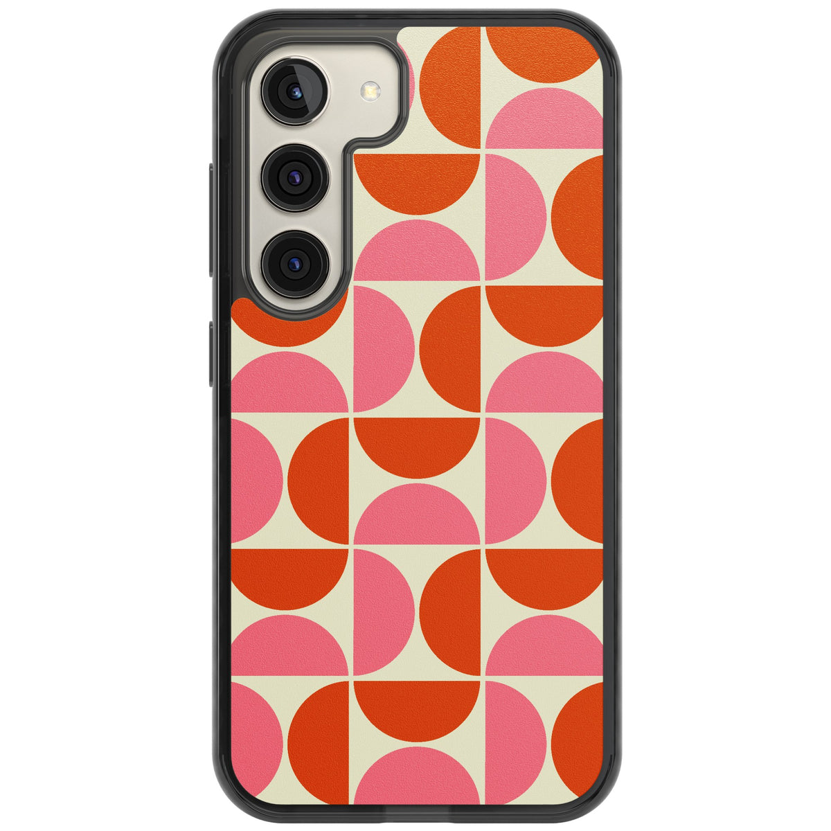 Boho Bauhaus Samsung S22 / Samsung S22 Plus / Samsung S23 / Samsung S23 Plus / Samsung S24 / Samsung S24 Plus Impact Black Phone Case front