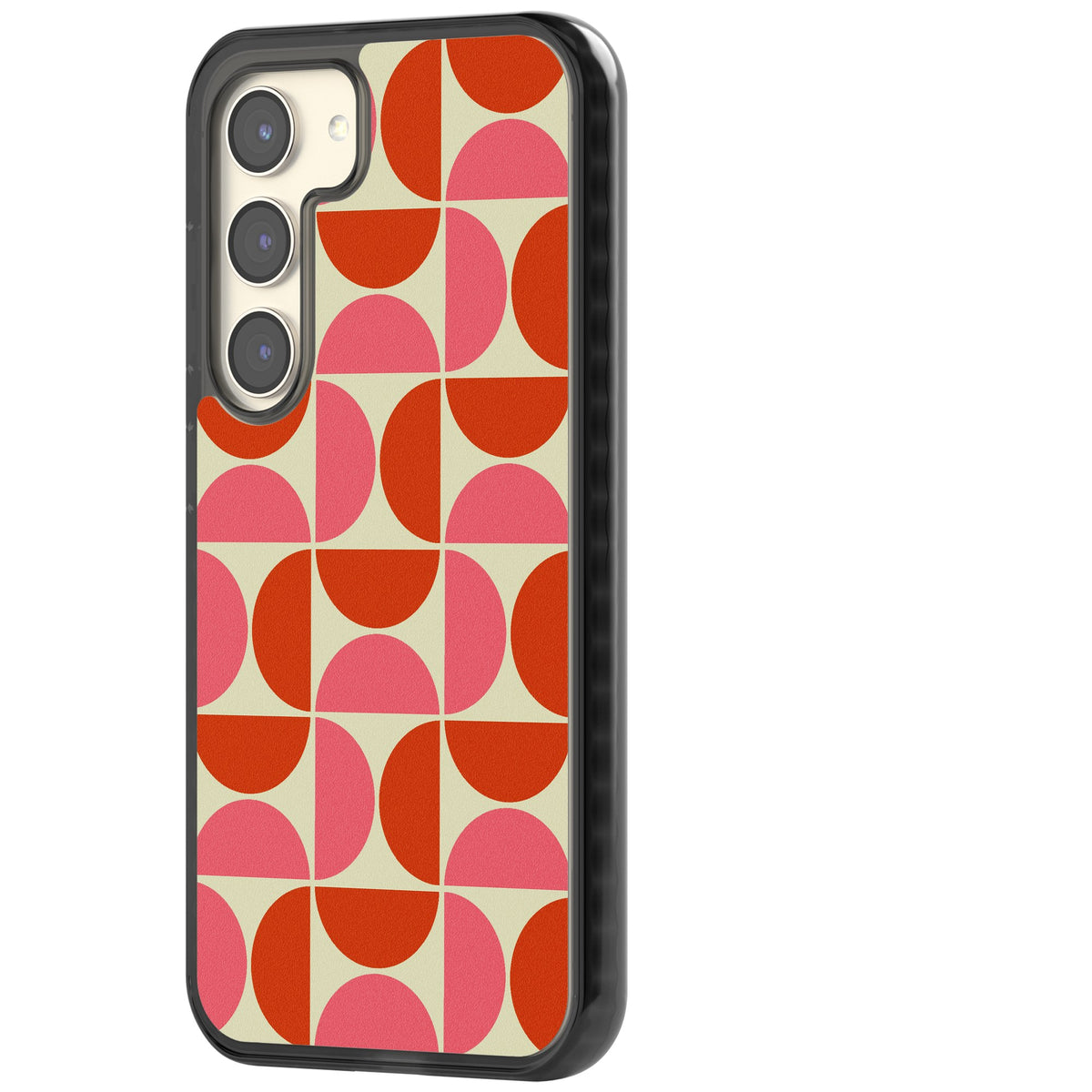Boho Bauhaus Samsung S22 / Samsung S22 Plus / Samsung S23 / Samsung S23 Plus / Samsung S24 / Samsung S24 Plus Impact Black Phone Case side