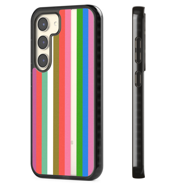 Vibrant Stripes Impact Phone Case for Samsung Galaxy S24, Samsung Galaxy S23, Samsung Galaxy S22