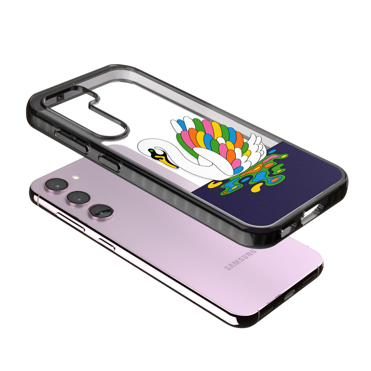 Serene Swan Impact Phone Case for Samsung Galaxy S24, Samsung Galaxy S23, Samsung Galaxy S22