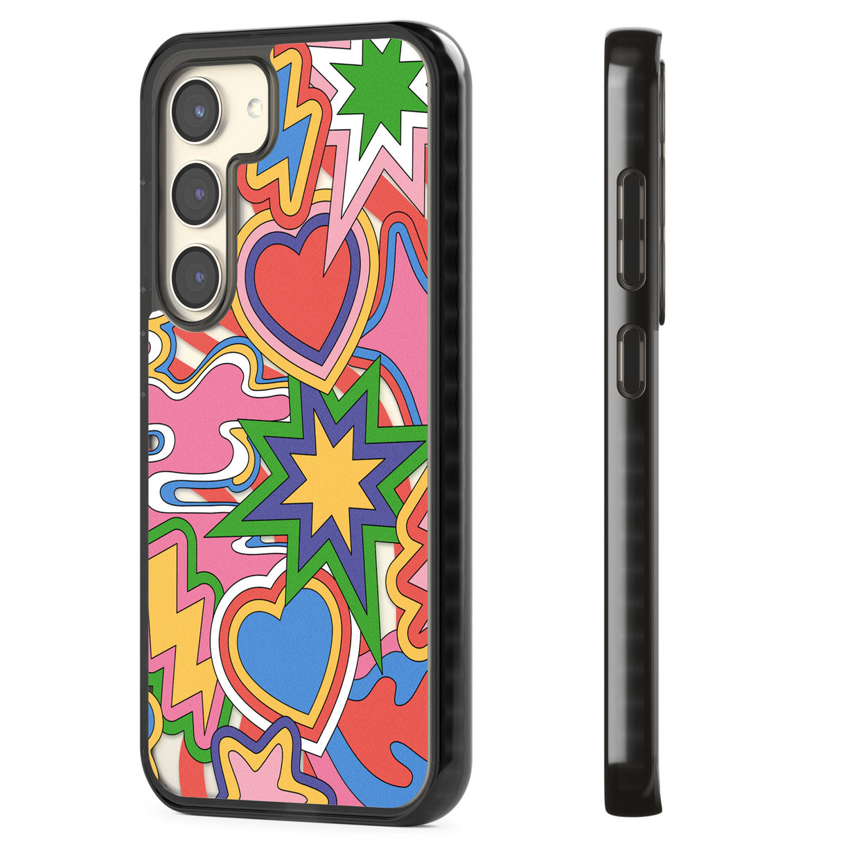 Psychedelic Pop Art Explosion Impact Phone Case for Samsung Galaxy S24, Samsung Galaxy S23, Samsung Galaxy S22