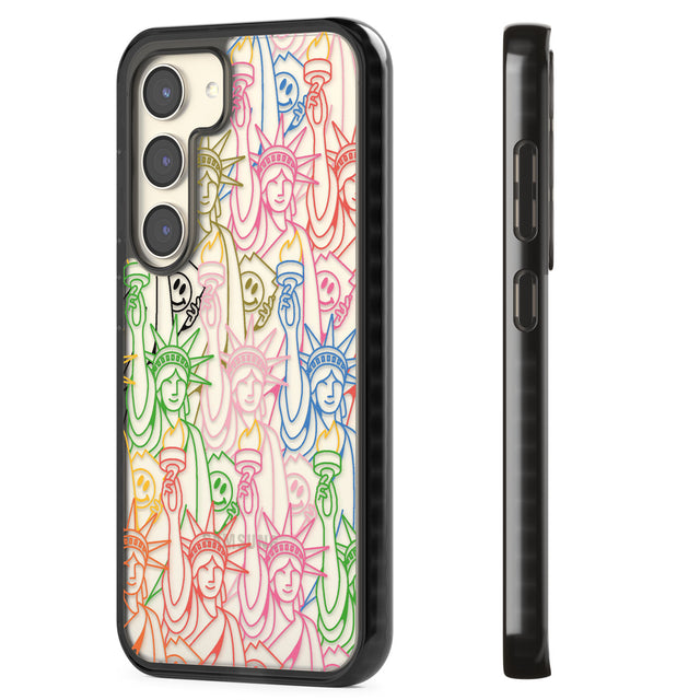 Multicolour Liberty Line Pattern Impact Phone Case for Samsung Galaxy S24, Samsung Galaxy S23, Samsung Galaxy S22
