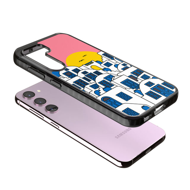 Santorini Sunset Impact Phone Case for Samsung Galaxy S24, Samsung Galaxy S23, Samsung Galaxy S22