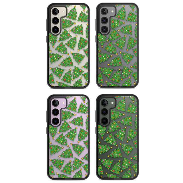 Christmas Tree Pattern Impact Phone Case for Samsung Galaxy S24, Samsung Galaxy S23, Samsung Galaxy S22