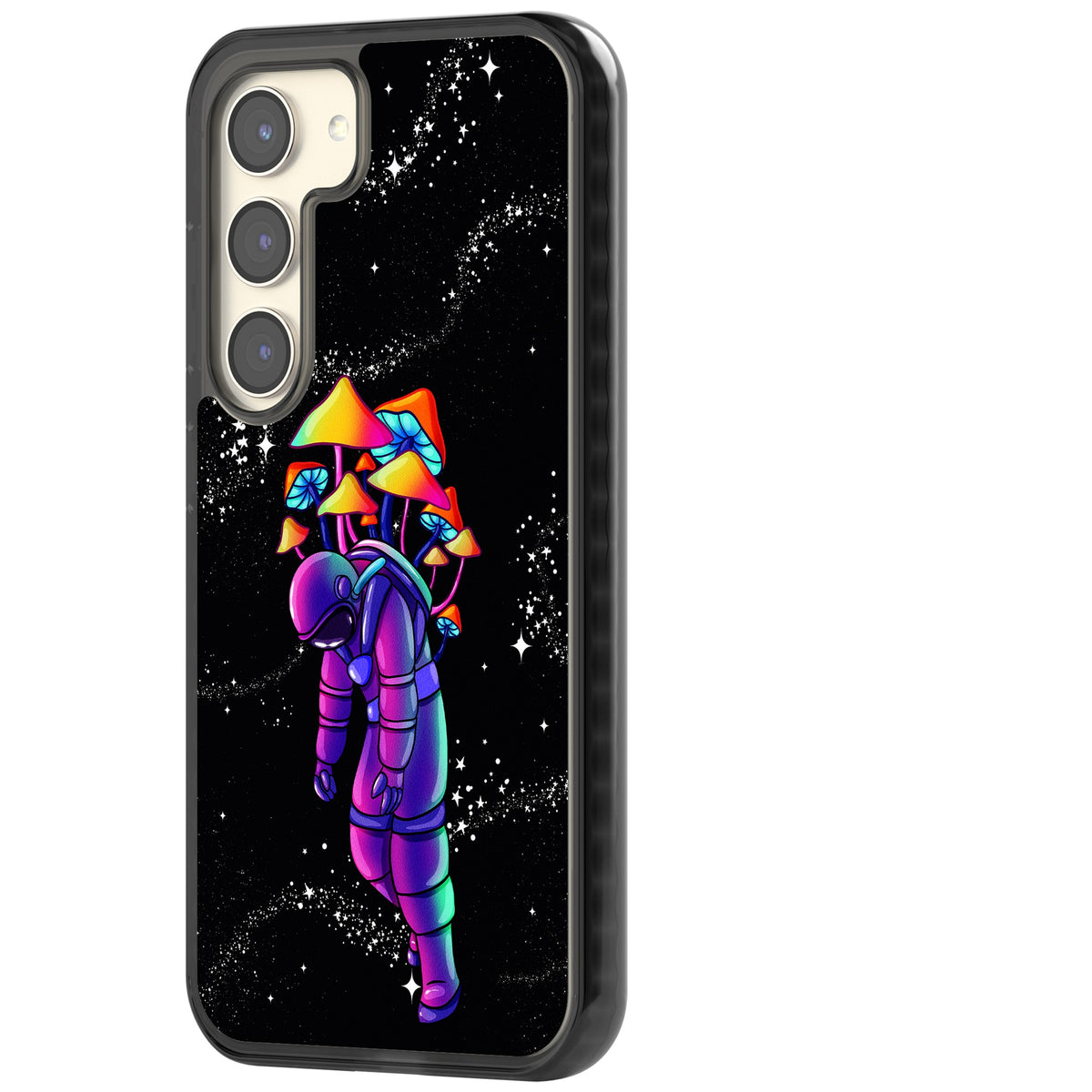 Space Mutation Samsung S22 / Samsung S22 Plus / Samsung S23 / Samsung S23 Plus / Samsung S24 / Samsung S24 Plus Impact Black Phone Case side
