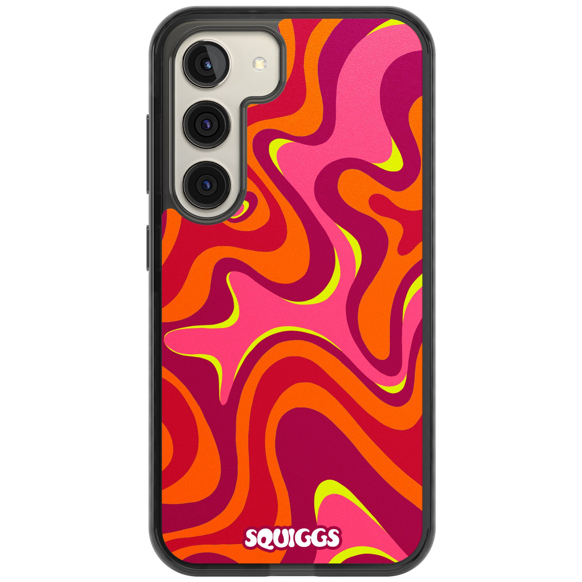 Hot Lava Samsung S22 / Samsung S22 Plus / Samsung S23 / Samsung S23 Plus / Samsung S24 / Samsung S24 Plus Impact Black Phone Case front
