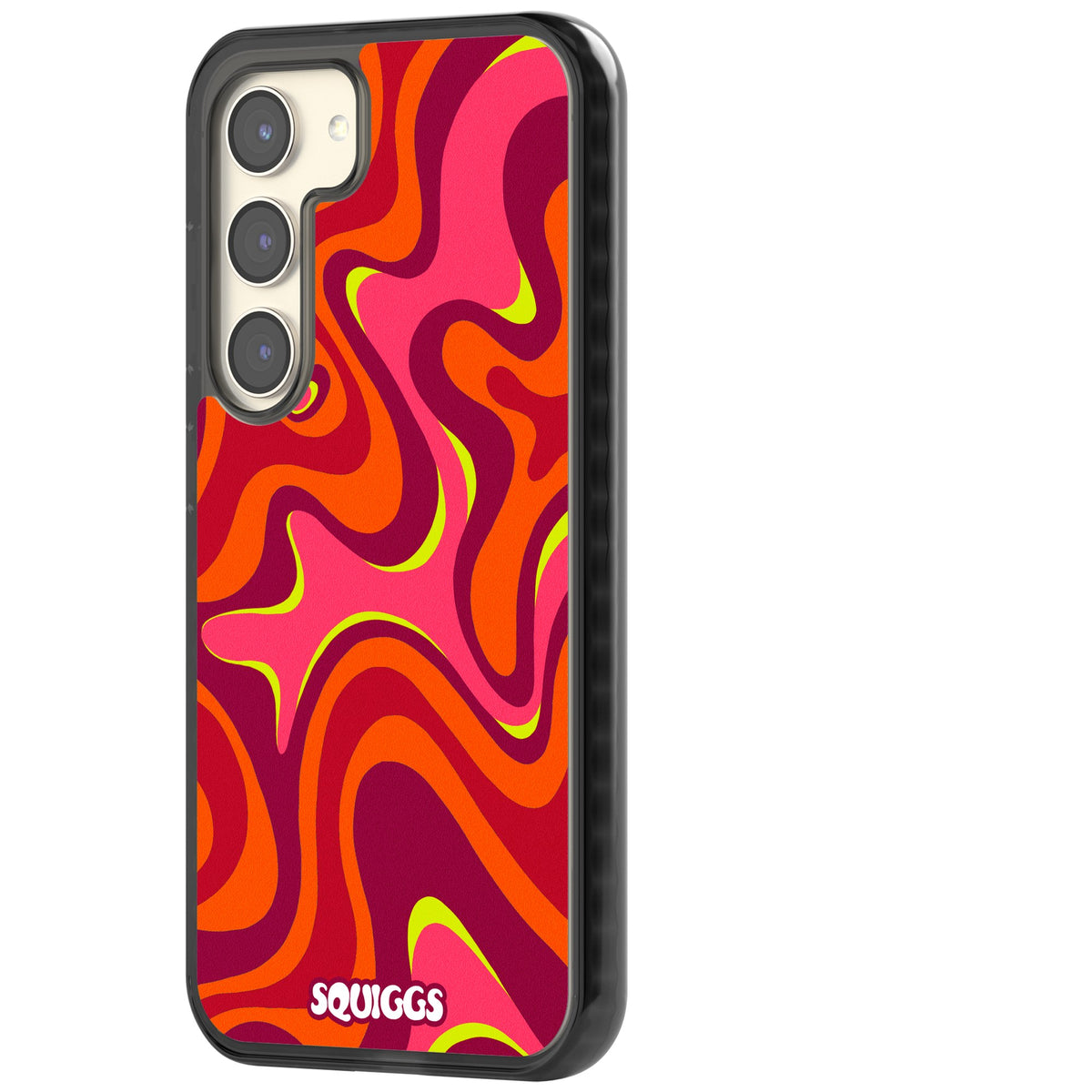 Hot Lava Samsung S22 / Samsung S22 Plus / Samsung S23 / Samsung S23 Plus / Samsung S24 / Samsung S24 Plus Impact Black Phone Case side